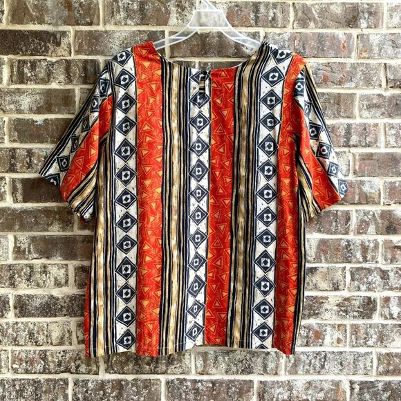 Stylish Vintage My Pieces Womens Short Sleeves Blouse Effortless Casual Fashion - Picture 7 of 14